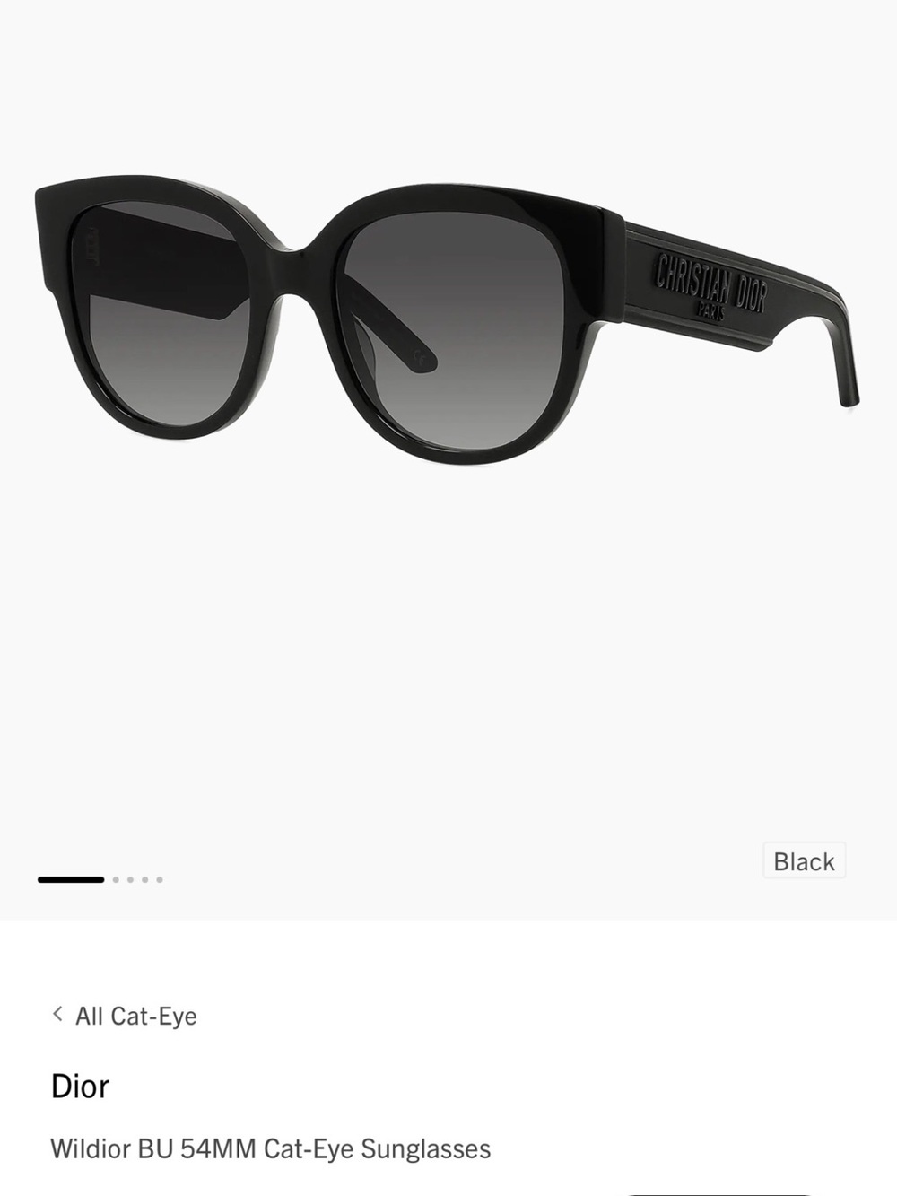 Dior Wide Sunglasses in Dark Blue with Gradient Lensesi